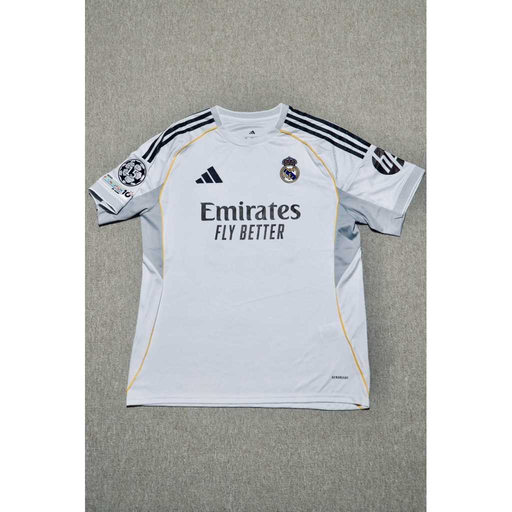 Real Madrid Home Jersey 2025/26 + Patch UCL