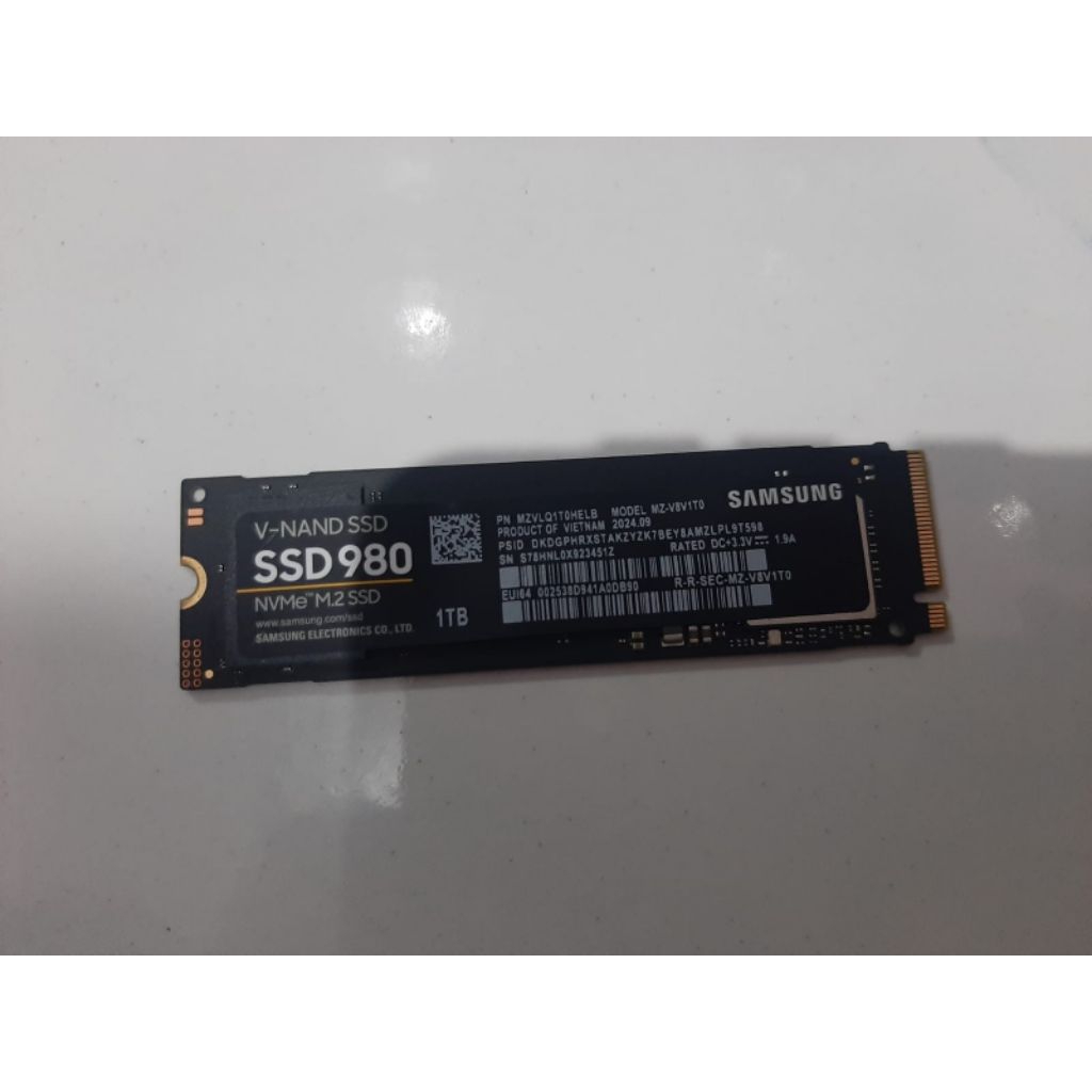 SSD NVME Samsung 1TB Bekas SSD Bekas