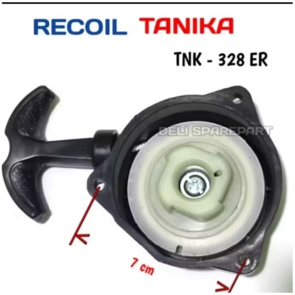 TANIKA 328ER recoil tarikan kap engkol TANIKA 328 ER mesin potong rumput 2 tak (free 3 pcs baut)
