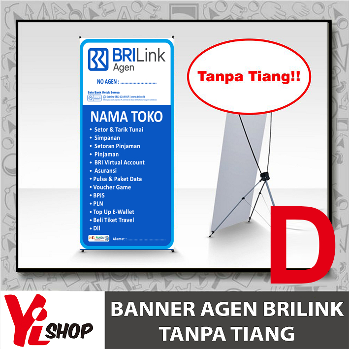 X Banner / Y Banner Standing Agen BRILINK TERBARU 2026