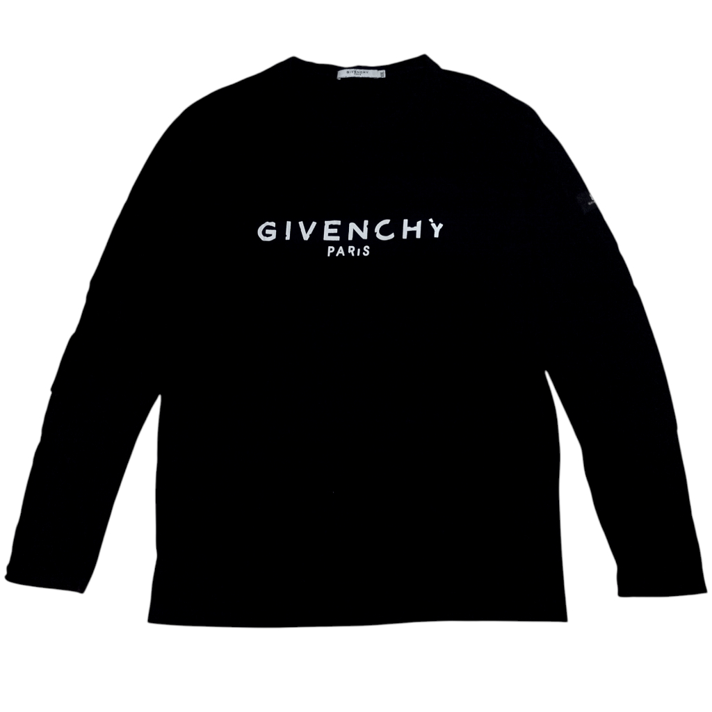 Kaos Givenchy Paris - GIVENCHY T-shirt Long Sleeve Lengan Panjang