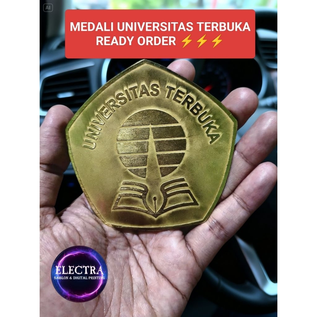 MEDALI WISUDA Universitas Terbuka medali UT [READY ORDER] Satuan