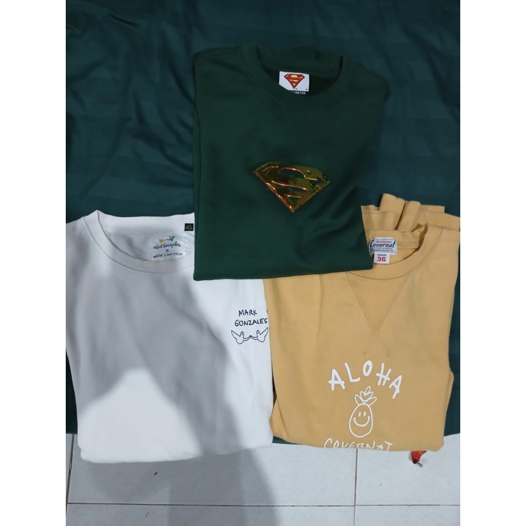 crewneck superman,covernat,mark gonzales