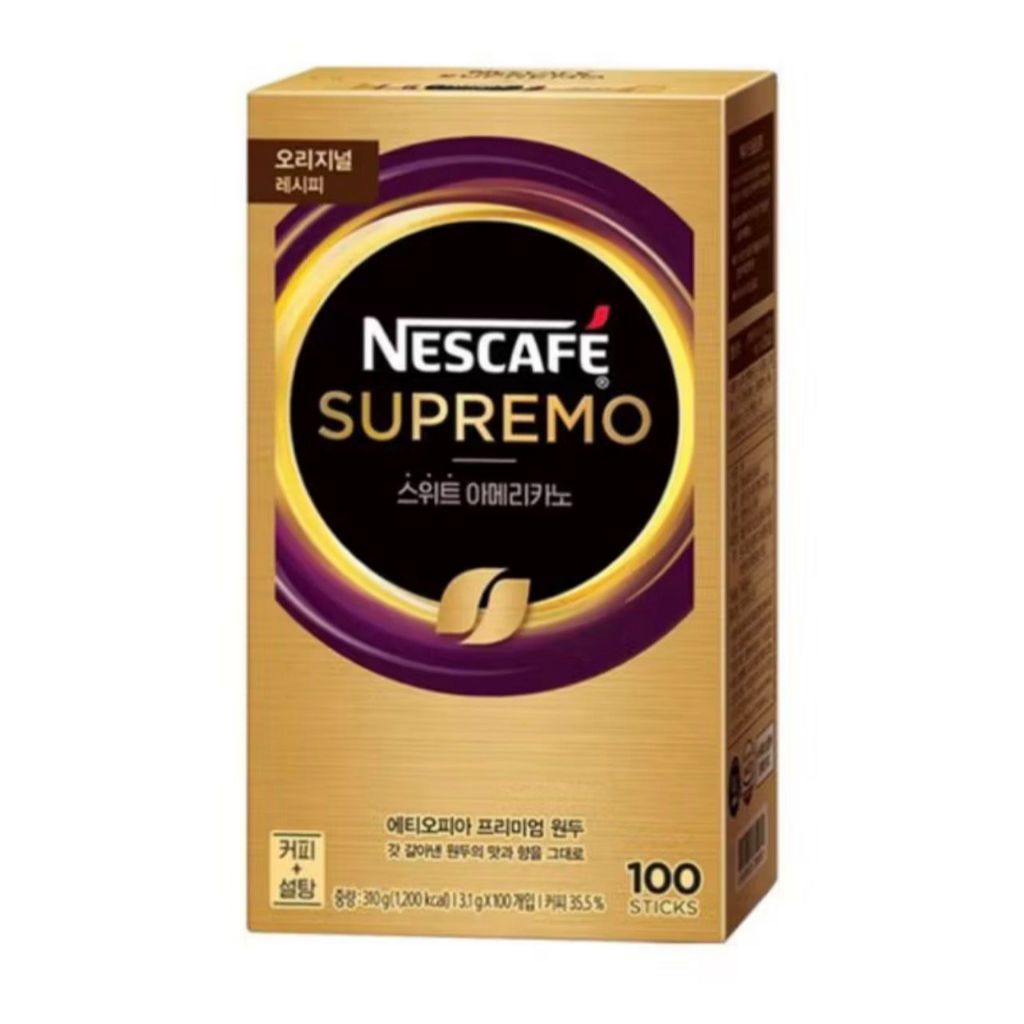 (1 Box) Nescafe Supremo Sweet Americano Coffee Kopi Korea