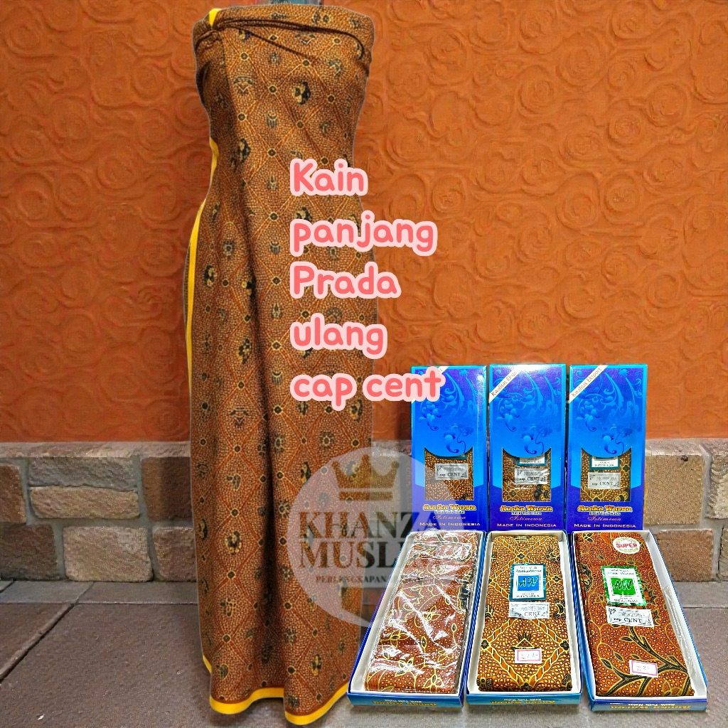 KAIN PANJANG PRADA EMAS BATIK HALUS/KAIN JARIK HALUS KEMASAN DUS