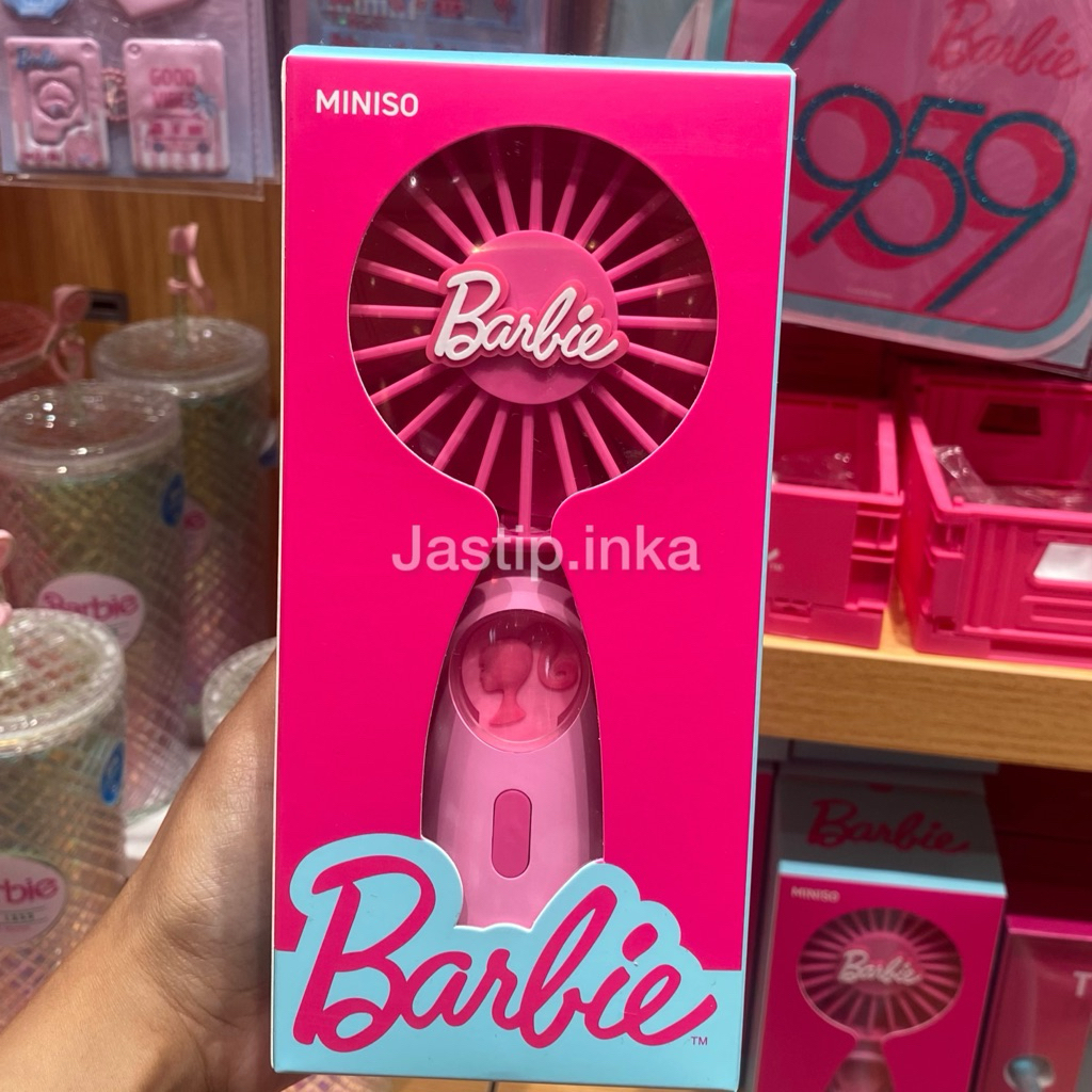 Miniso x Barbie - Kipas Barbie Original Miniso