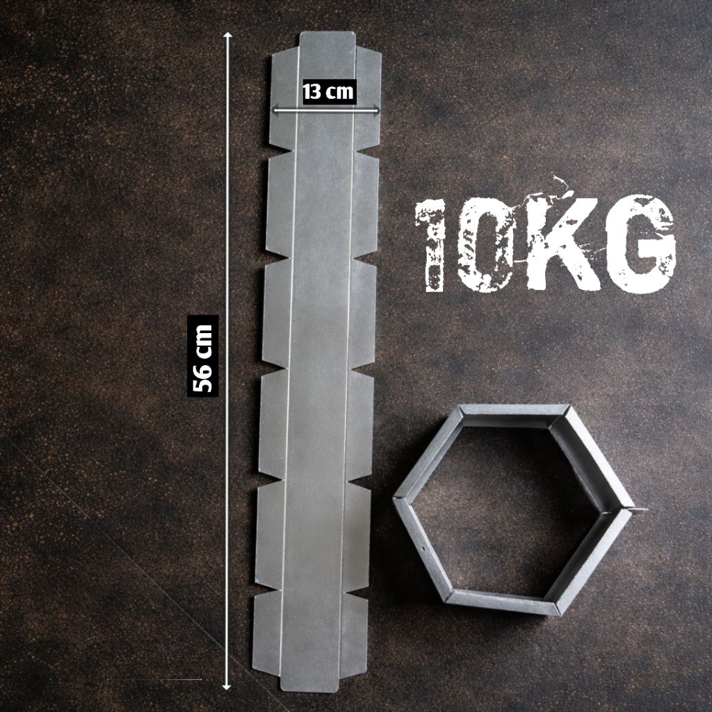 DUMBELL 10 KG - Cetakan Dumbel Kosongan Untuk Buat Dumbell Set Ukuran 10 Kg - Workout Dirumah Prakti