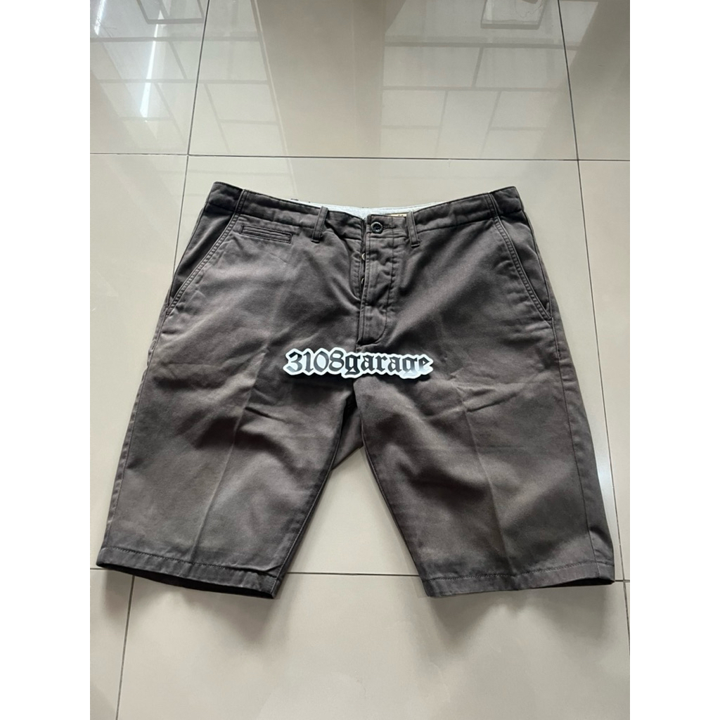 Celana pendek pants mens pria casual wrangler chino shorts brown sz 34 used second rileks short