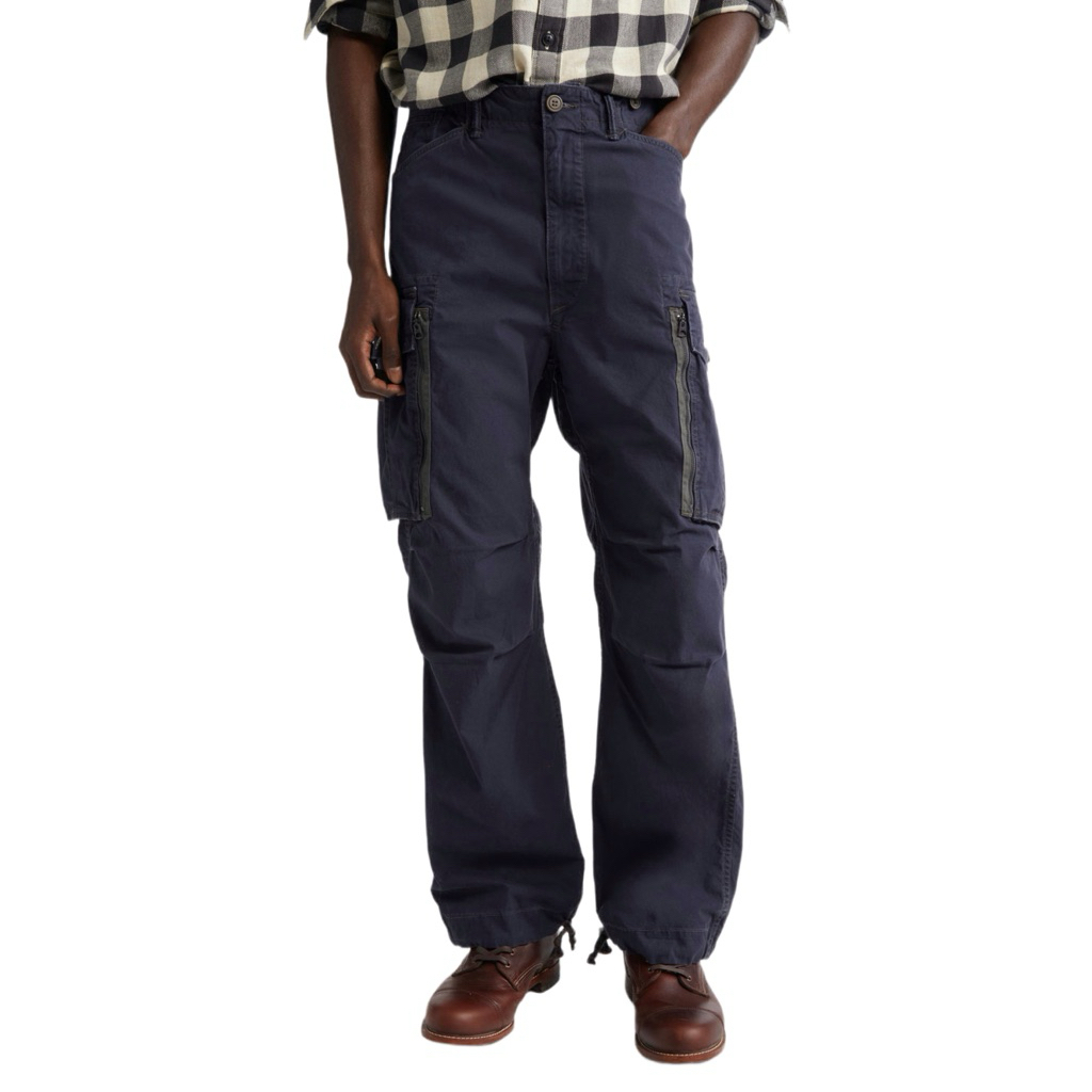 Brand New - RRL / Double RL by Ralph Lauren - Ranger Poplin Cargo Pant - Navy - Size 32 x 32