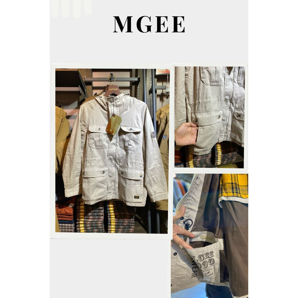 MGEE Jaket Parka Pria Bahan Katun MGEE Original PARKA C010 KHAKY
