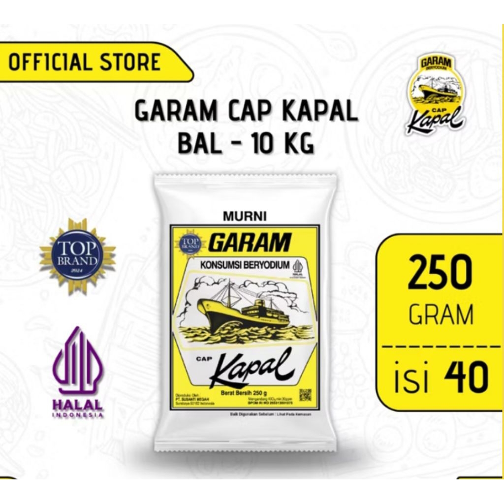 (1BAL ISI 40PCS) - GARAM CAP KAPAL 1 BAL ISI 40