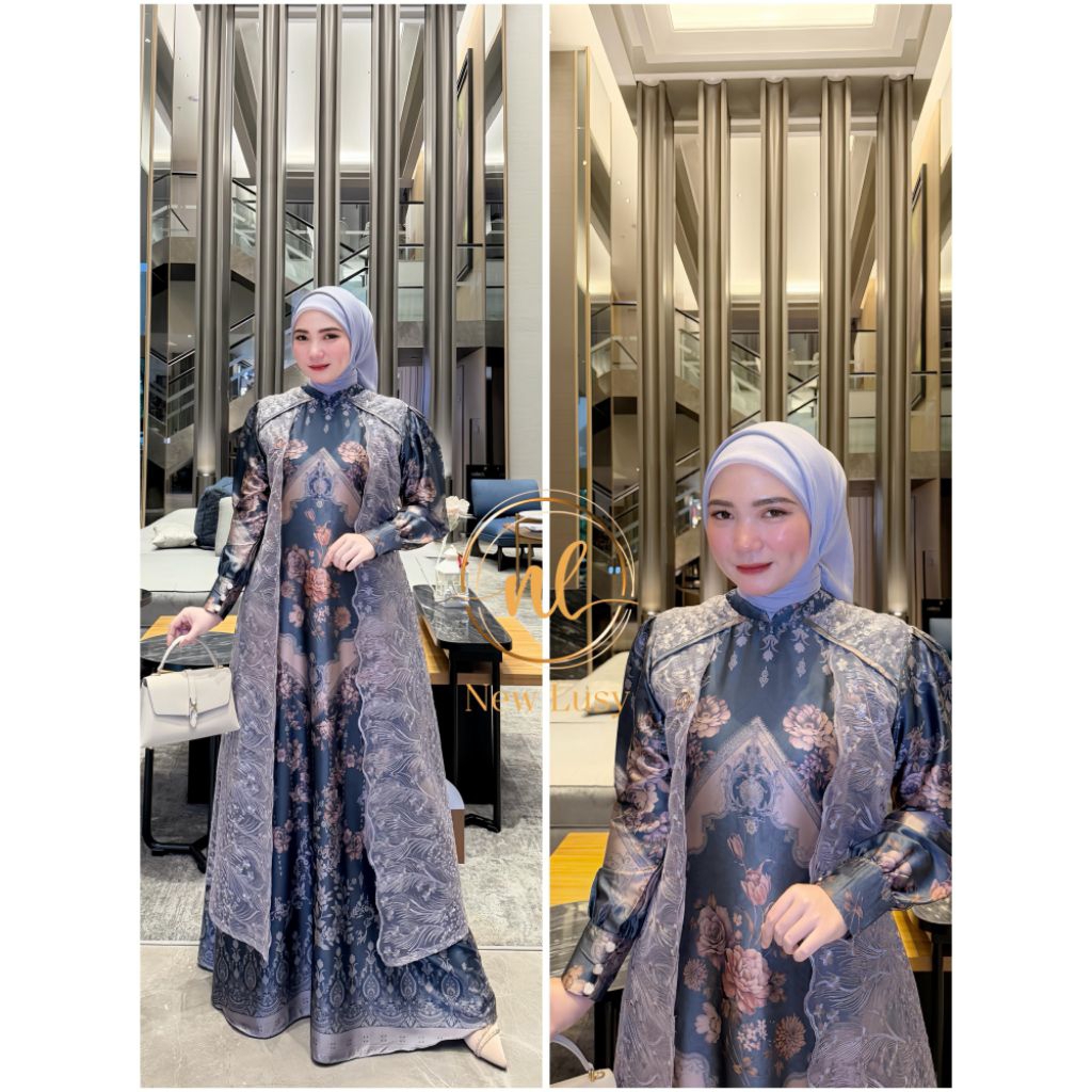 rivela dress by new lusy /gamis lebaran new lusy