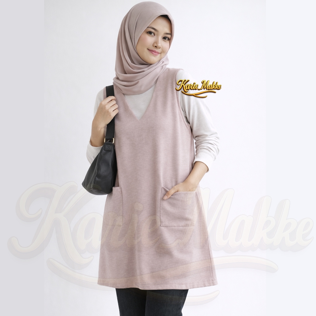 Cardigan outer vest/long vest/cardigan rompi panjang tanpa lengan/outer kekinian