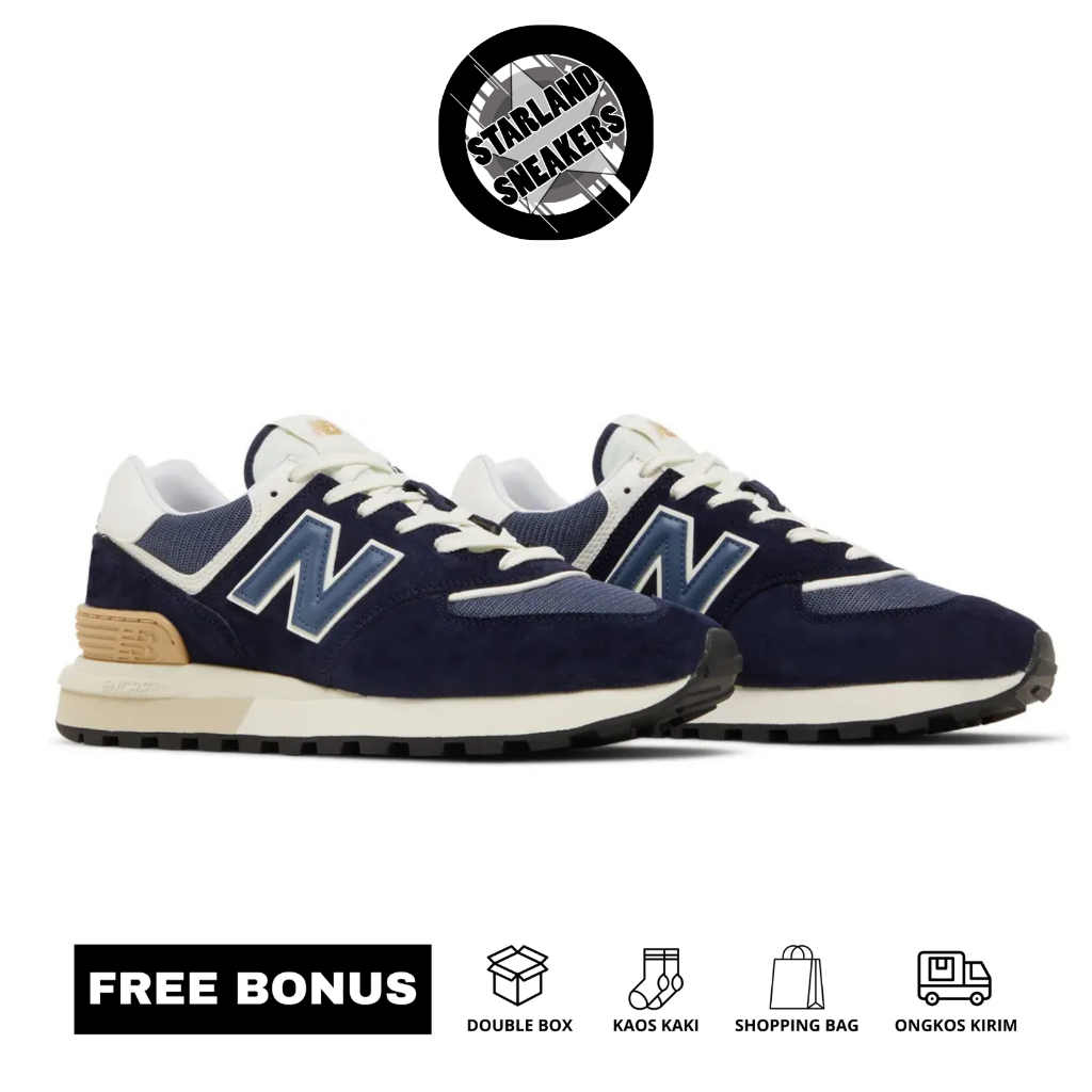 StarlandSneakers - Sneakers NB 574 Legacy Navy Angora Made In Vietnam 100%