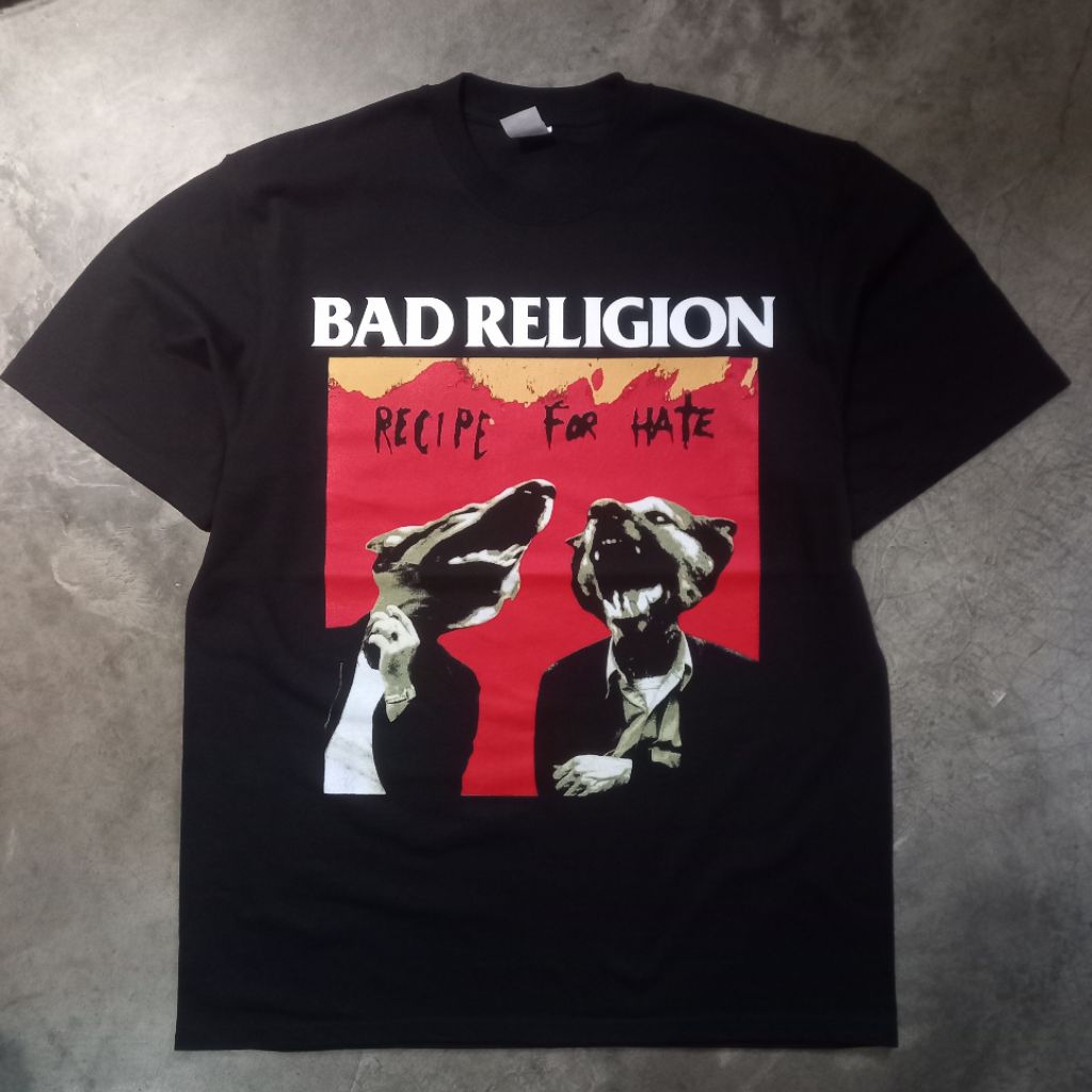 Kaos Bad Religion-Recipe For Hate Tour Europe 1993 Unisex Tshirt Kamidibootleg