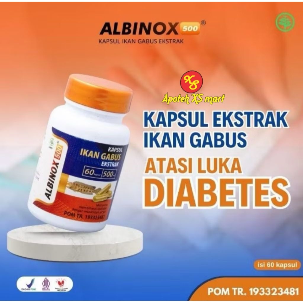ALBINOX 500 KAPSUL 60'S – KAPSUL EKSTRAK IKAN GABUS