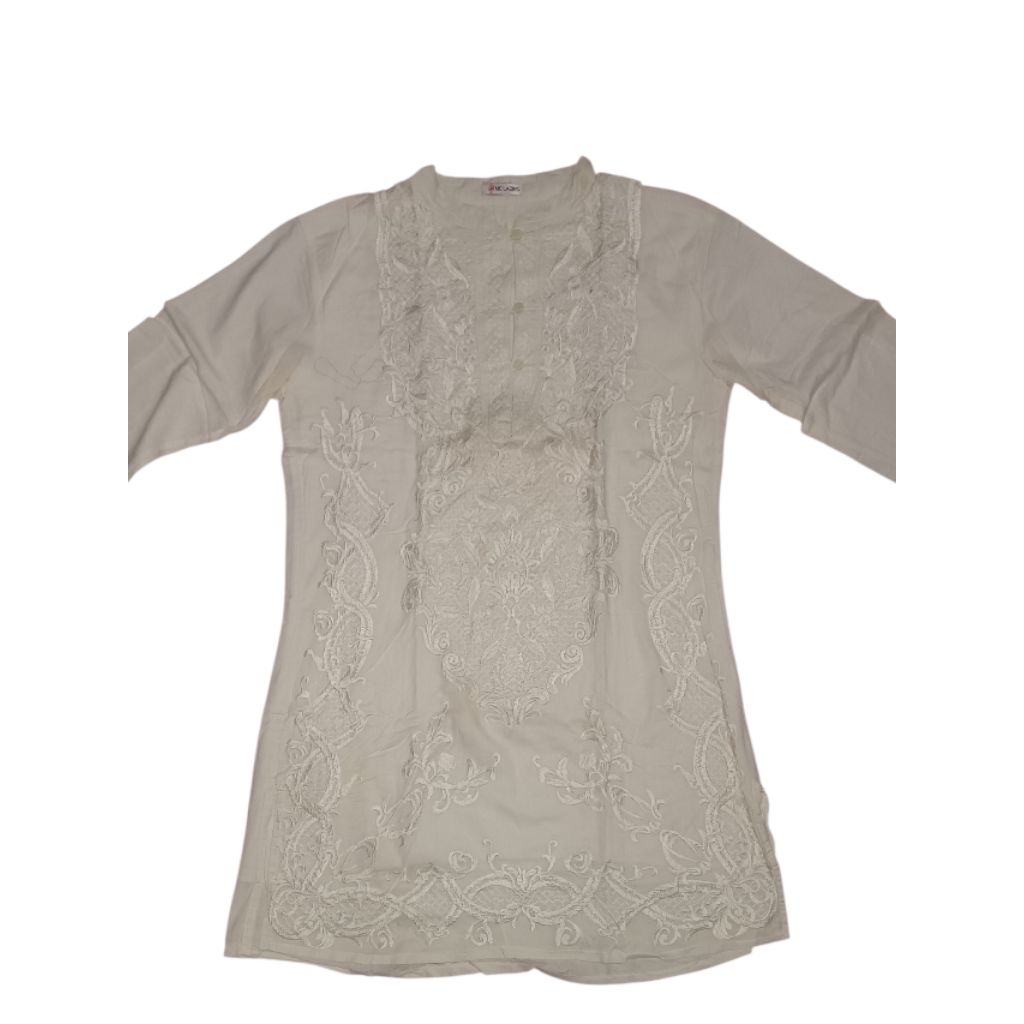 Tunik Putih Bordir