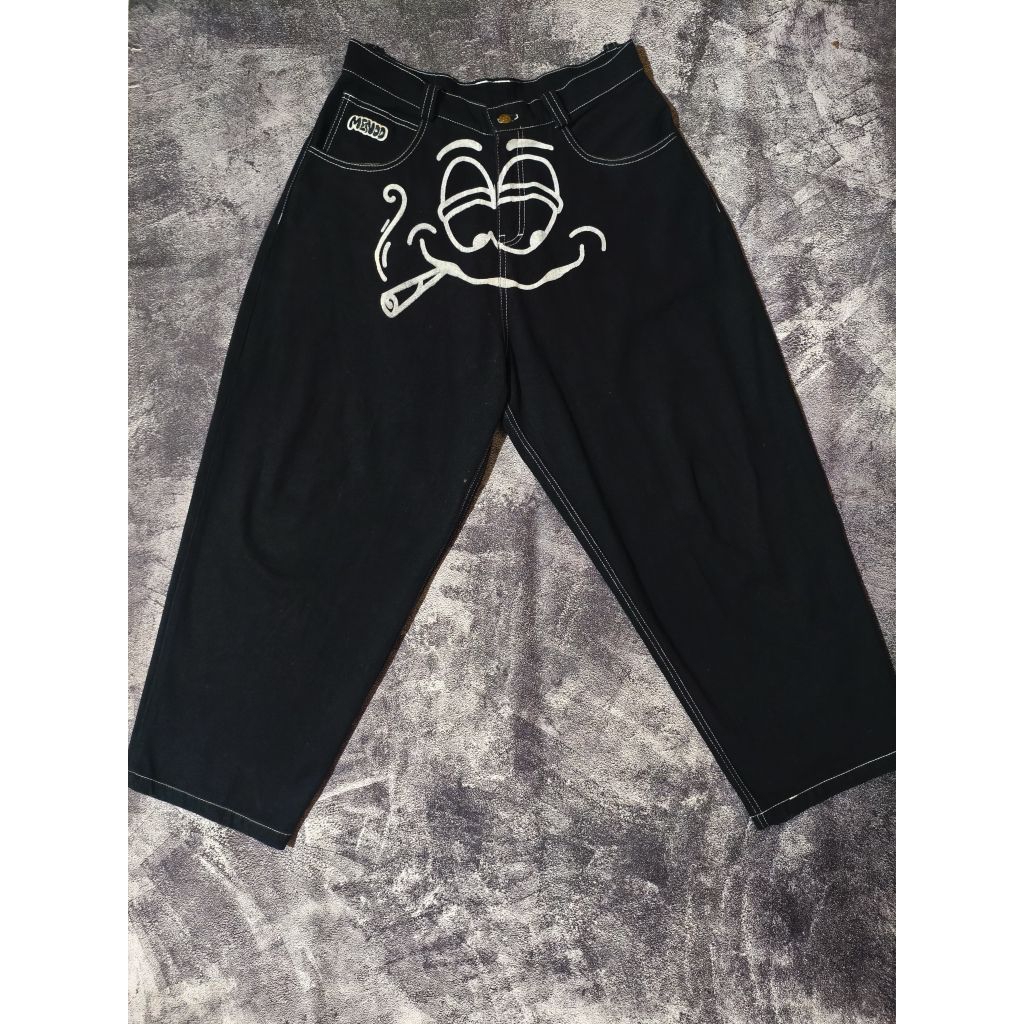 CELANA M3NDO SMOKY HITAM [100% ORIGINAL]