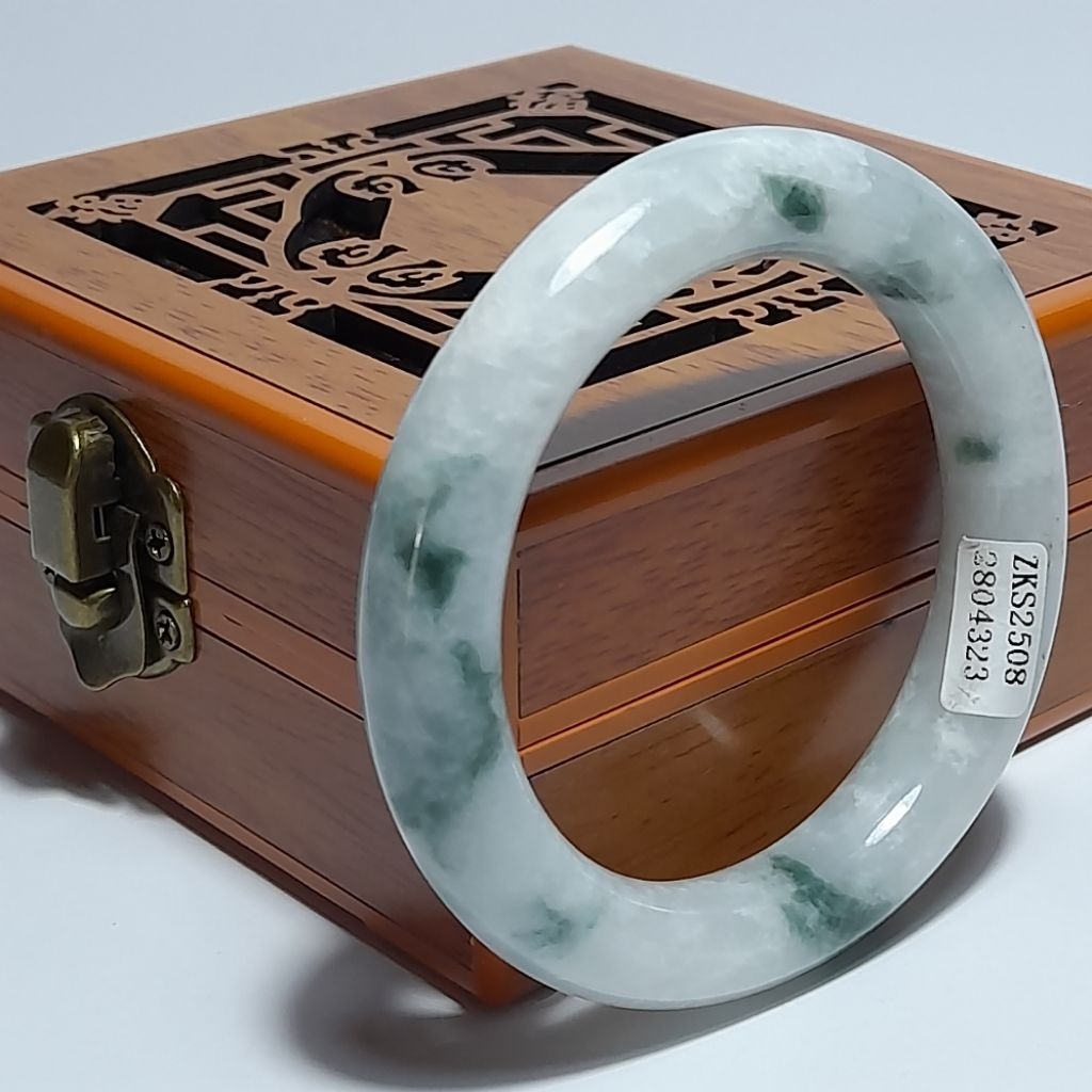 Gelang Bangle Giok Burma Ori Premium Sertifikat