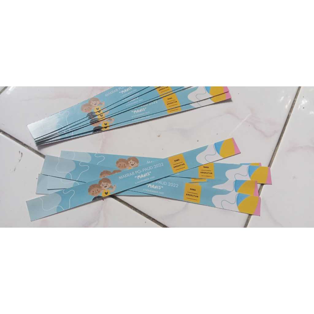 Tiket Gelang custom / Wristband Event