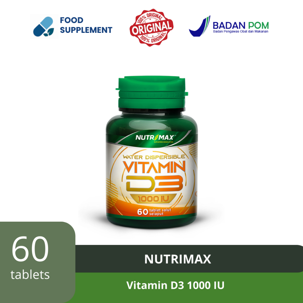 Nutrimax Vitamin D3 1000 IU - 60 Tablet