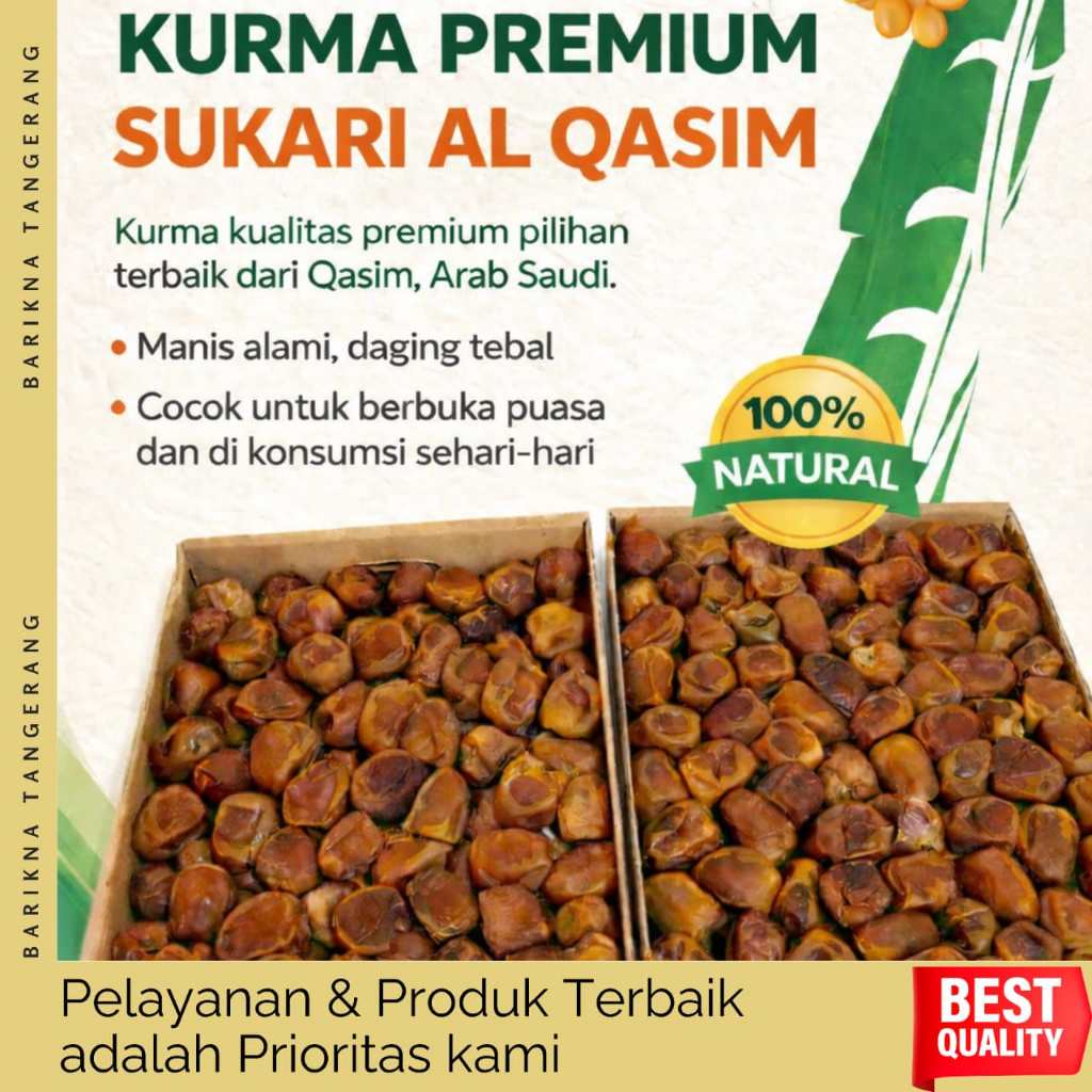 SUKARI/KURMA SUKARI/SUKARI 3KG/SUKARI FRESH/DUS 3KG