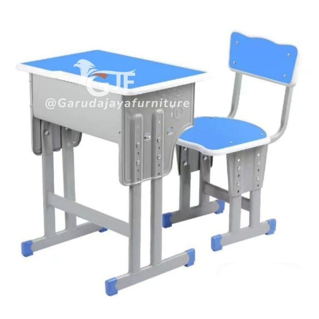 MEJA BELAJAR ANAK SAMPAI REMAJA RANGKA BESI TINGGI BISA DIATUR / SET MEJA BELAJAR ANAK REMAJA DEWASA