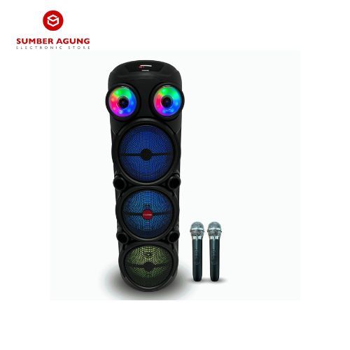 Asatron Party Speaker Bluetooth Triple 8 inch - PIANO