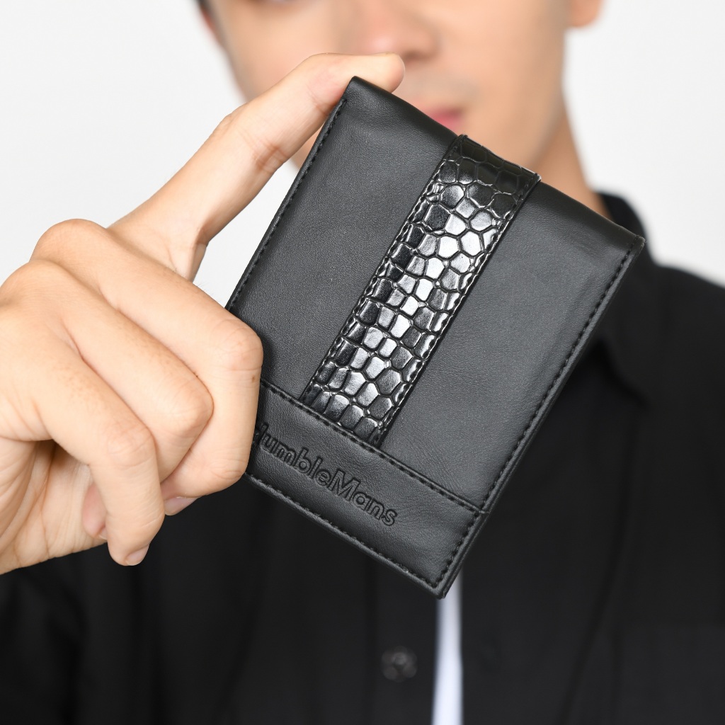 Humble Mans - Kenzo Wallet | Dompet Pria Kulit | Dompet Lipat 2 | Dompet Kulit PU Premium