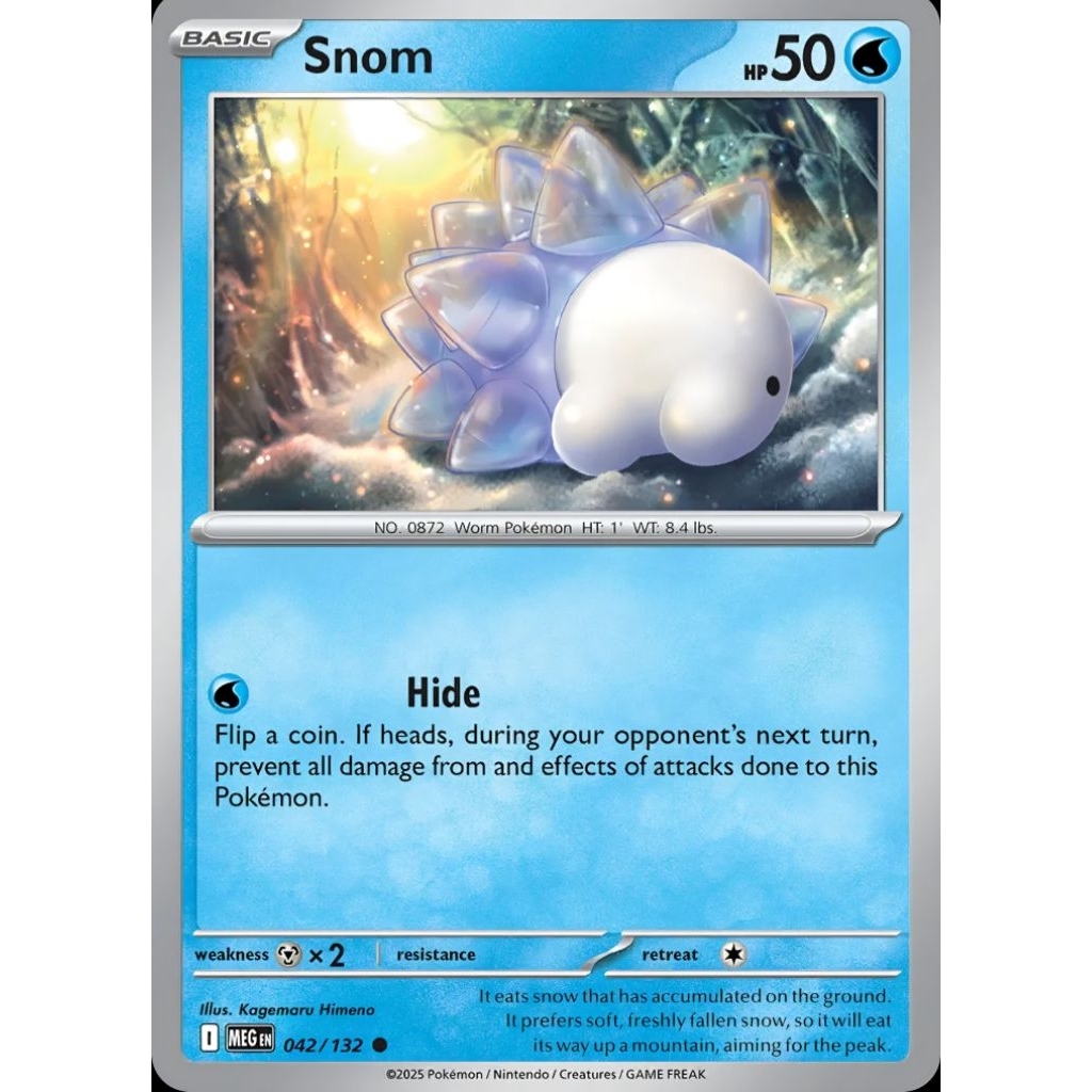 Tcg Pokemon Snom Common Meg