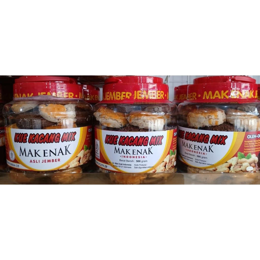 Kue Kacang Mix Ori Coklat Mak Enak Jember