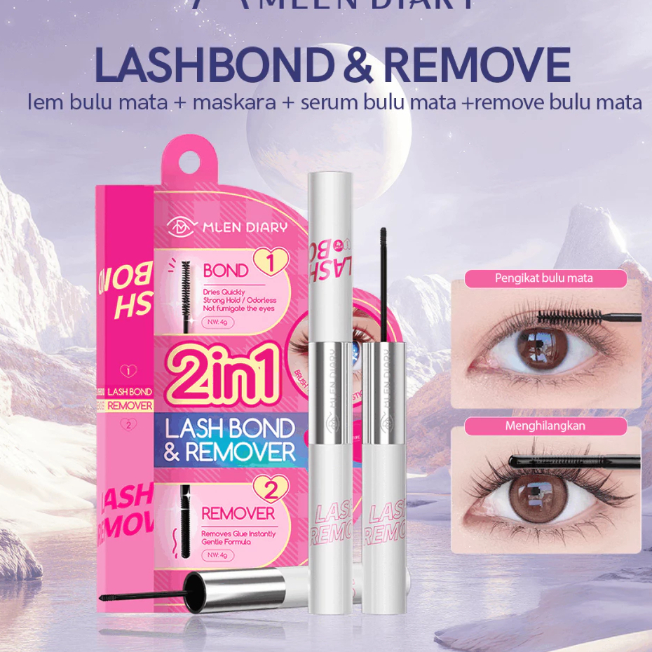 MLEN DIARY lash bond dan remover bulu mata