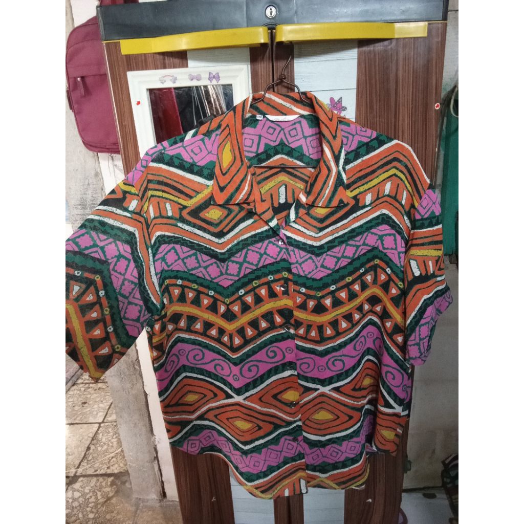 Blouse Sifon Tebal Bermotif