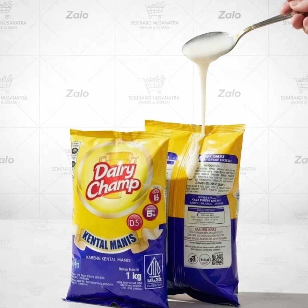 Dairy Champ Susu Kental Manis 1Kg - Krimer Kental Manis Pouch 1Kg [MURAH]