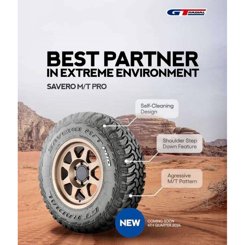 Ban mobil 285/70 r17 GT Savero MT Pro 285 70 17 Gajah Tunggal Savero M/T Pro 285/70r17 GT Radial