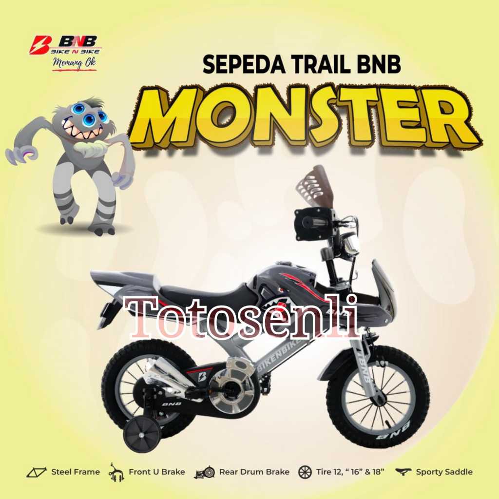sepeda anak bmx 12 inch trail monster bnb bike sepeda anak bmx 12 inch trail forius bnb bike