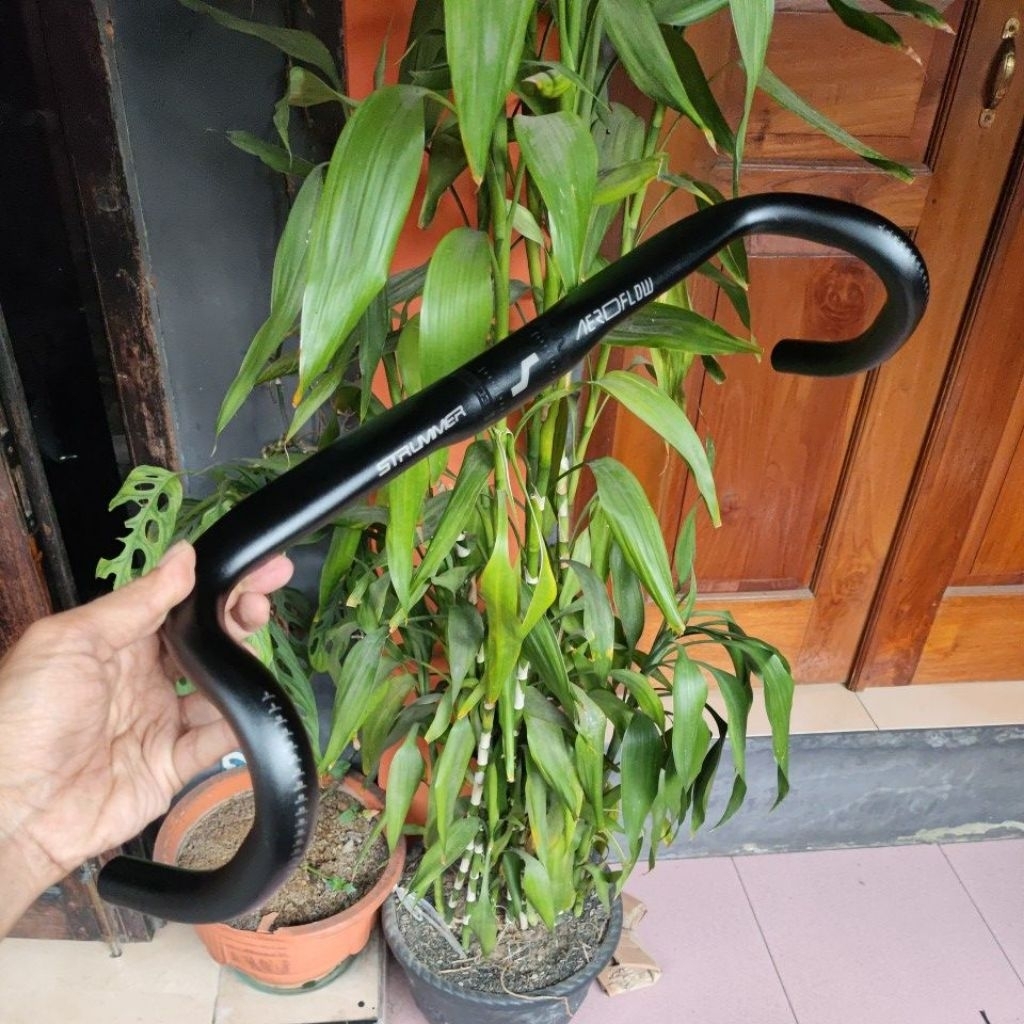 dropbar gravel strummer aeroflow 420mm handlebar Alloy dropbar sepeda balap roadbike gravel