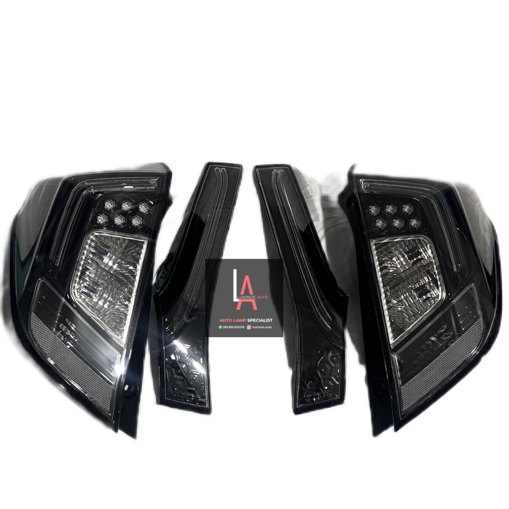 Stoplamp Honda Jazz GK5 2014-UP Hybrid LED Lampu Senja Rem Mundur Smoke Clear