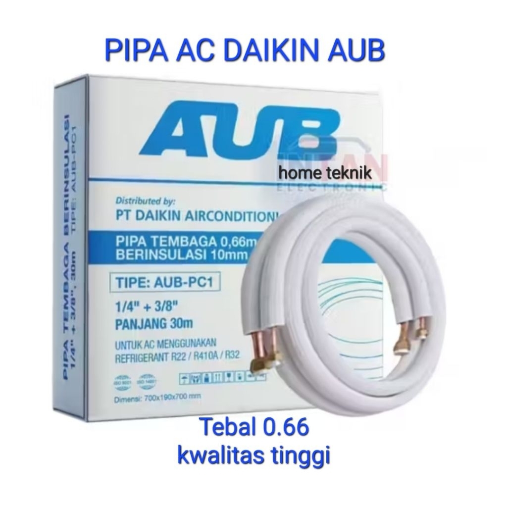 Pipa ac 1/2pk - 1pk PIPA DAIKIN AUB 0.66 PER ROLL