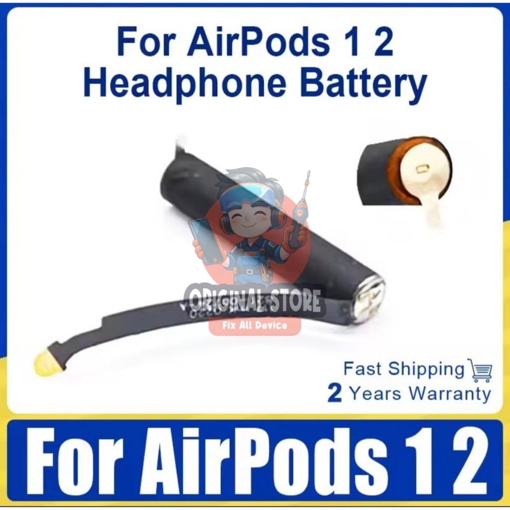 Baterai batrei airpods gen 1 2 batrei original airpods batrai batre