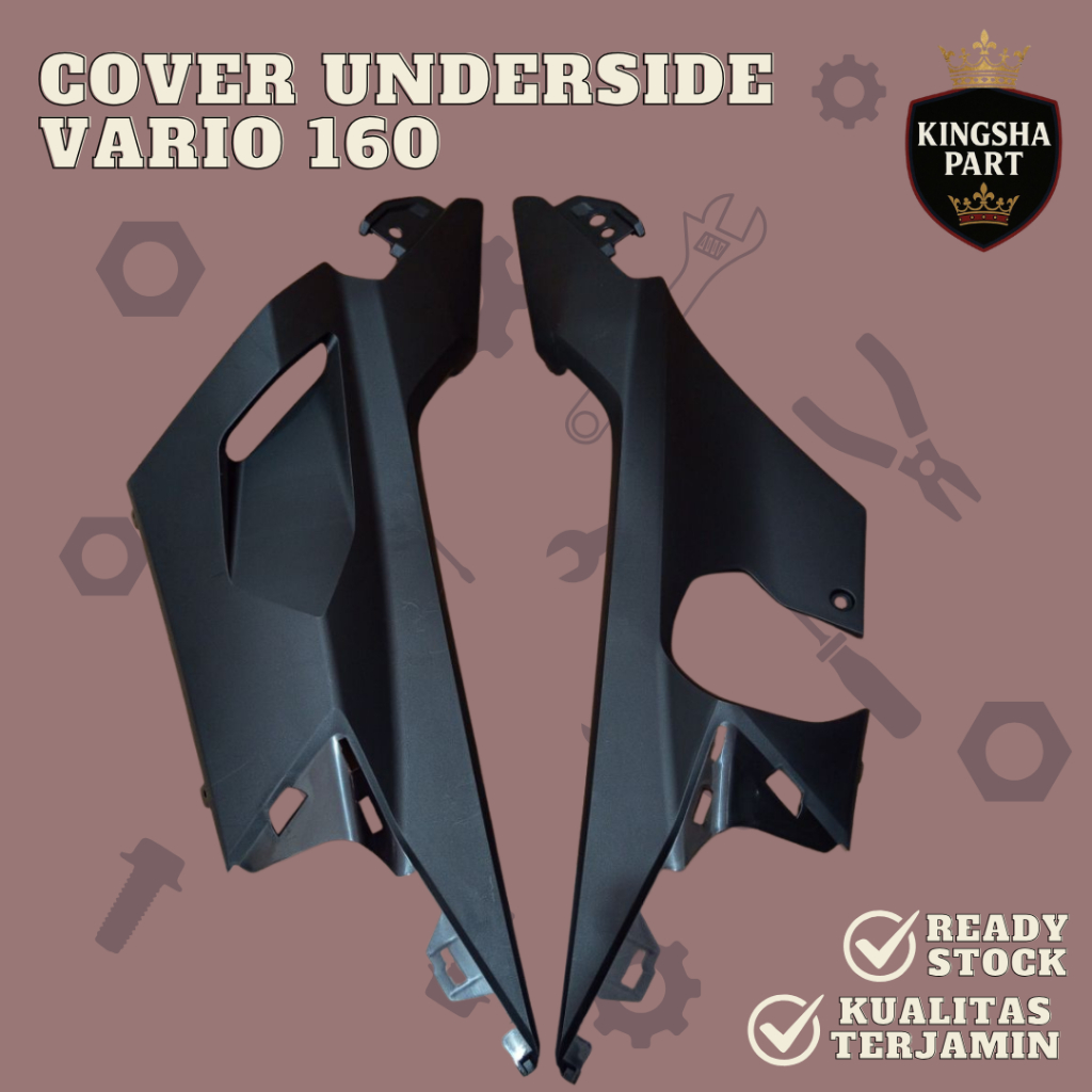 Cover R/L Under Side Sambungan Body Bawah Pijakan Kaki Honda Vario 160 Dek Samping Bawah Vario 160