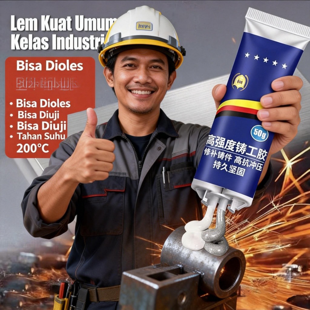 Ready Stock Lempung Penambal Logam Kuat Super Anti Bocor Tahan Panas Tanpa Las Cepat Mengeras Perbai
