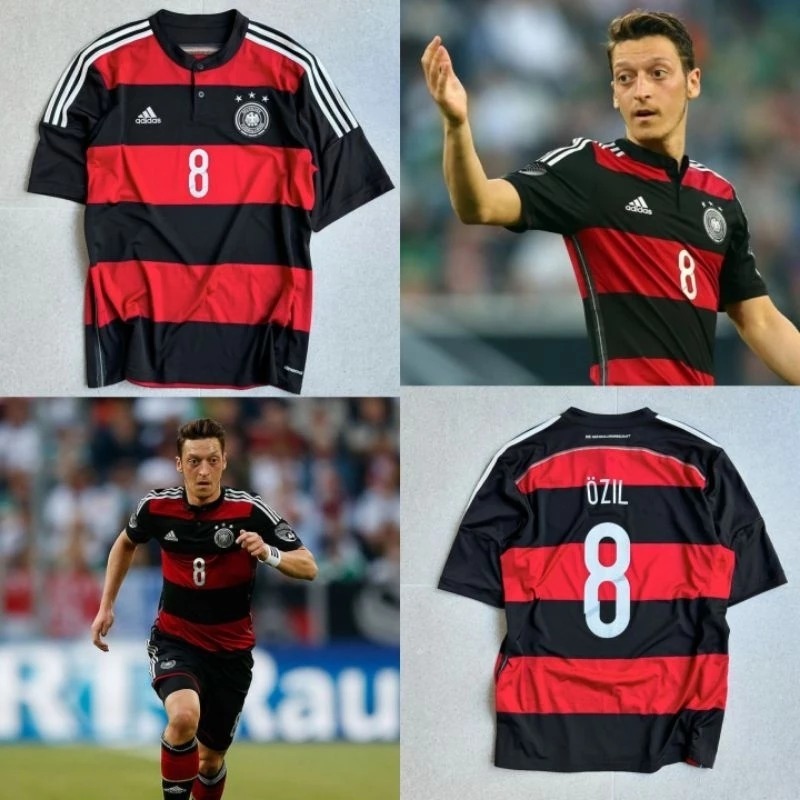 (RETRO) JERSEY RETRO VINTAGE JERMAN AWAY PIALA DUNIA 2014 GRADE AAA CLASSIC