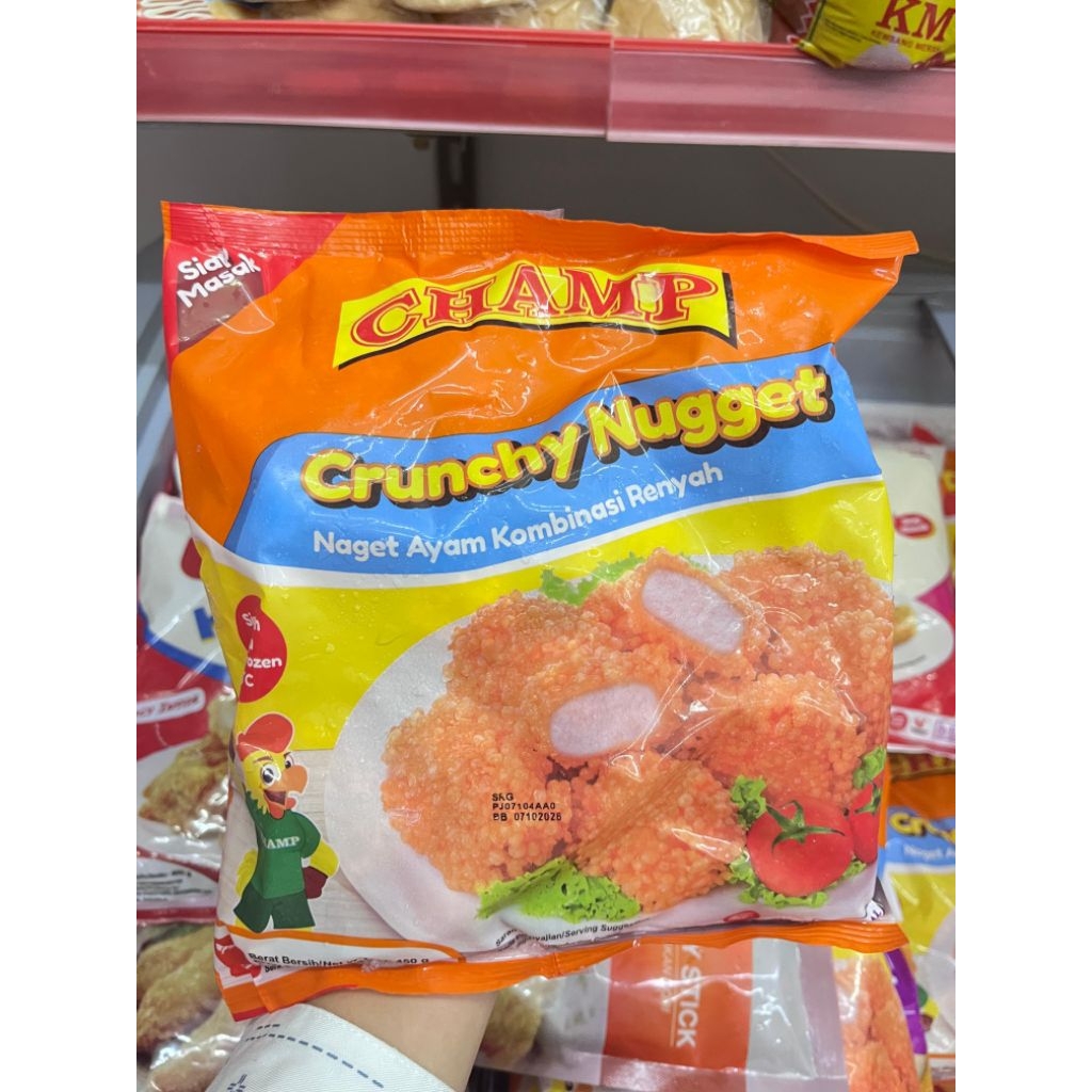 Nugget Ayam Garing Kriuk 450 Gram - Champ, Renyah dan Lezat