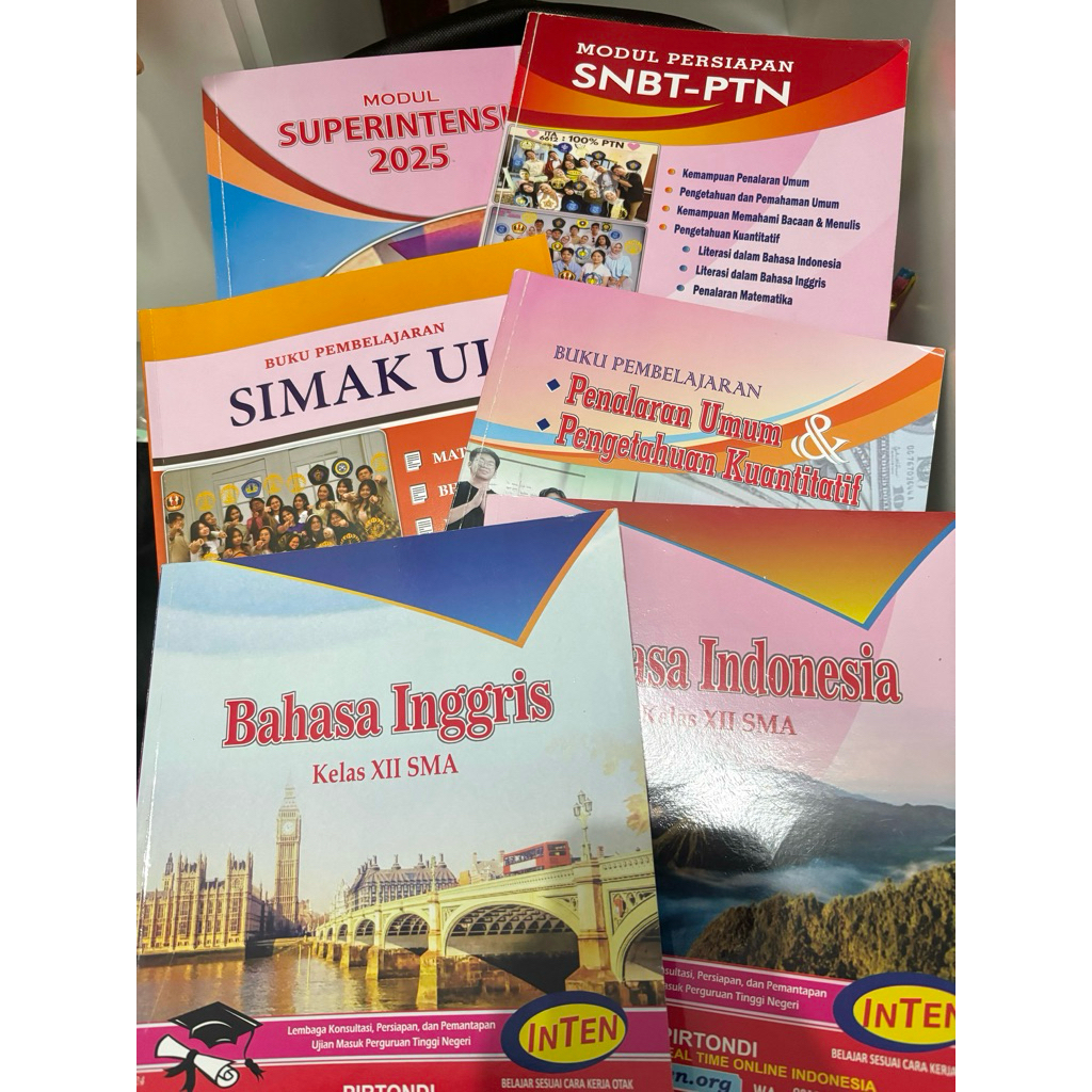 preloved buku inten 2025 modul superintensif penalaran umum kuantitatif intensif simak ui bahasa ing