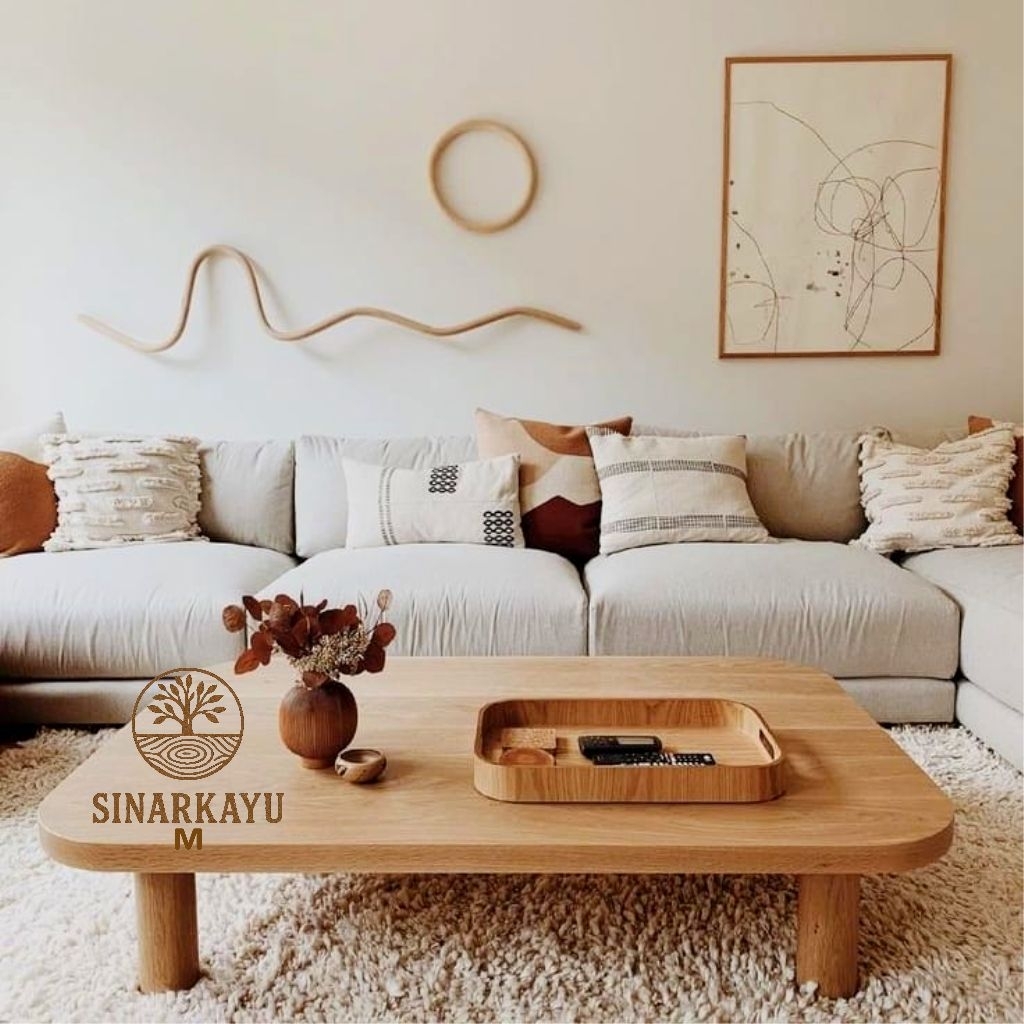 meja lesehan minimalis meja belajar kayu meja makan