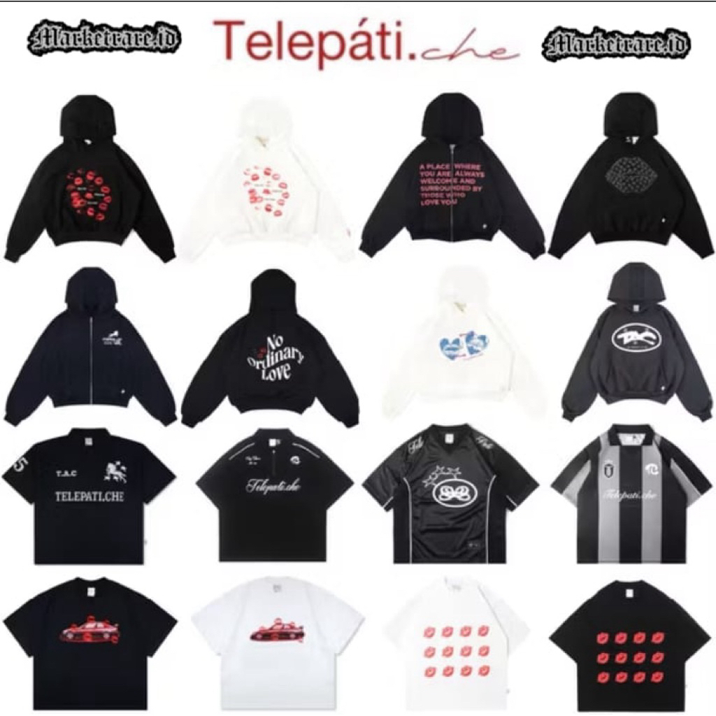(100% ORIGINAL MURAH) HOODIE TELEPATI, TSHIRT TELEPATI, ZIP TELEPATI, BAGGY JEANS TELEPATI