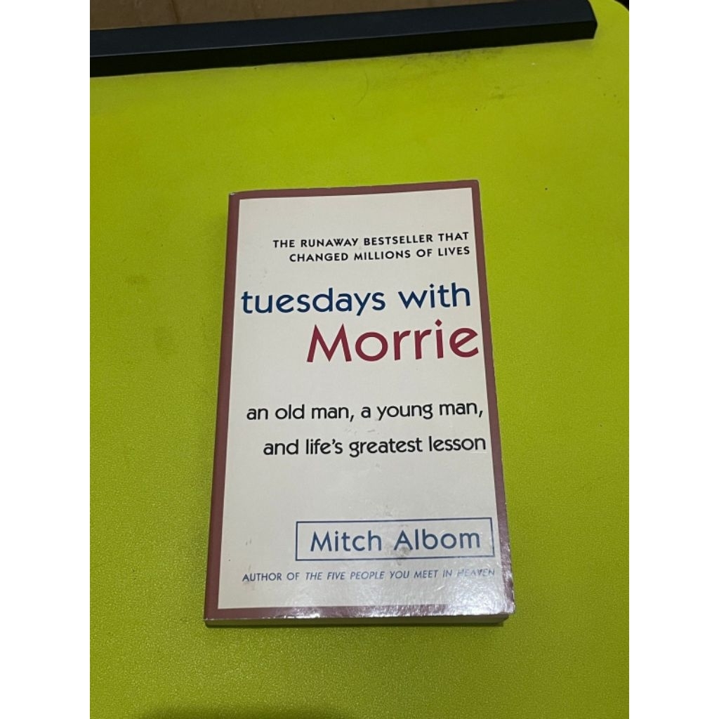 tuesday with morrie preloved