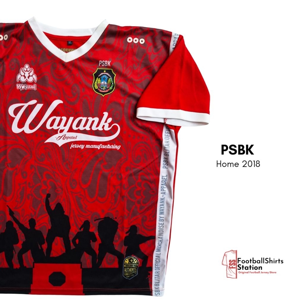 Jersey PSBK Kota Blitar Home 2018 Size XL Original Wayank