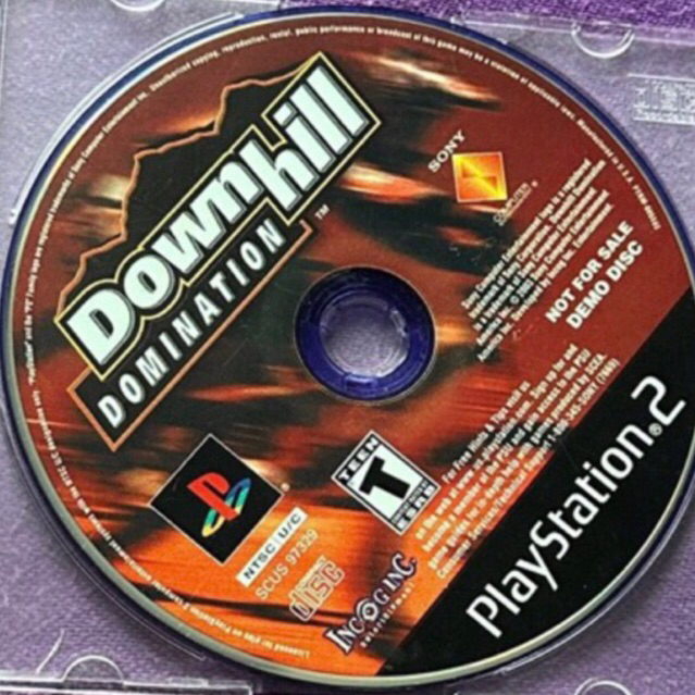 kaset ps2 ori us downhill domination demo version